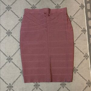 Elegant Rose Pink Pencil Bandage Skirt